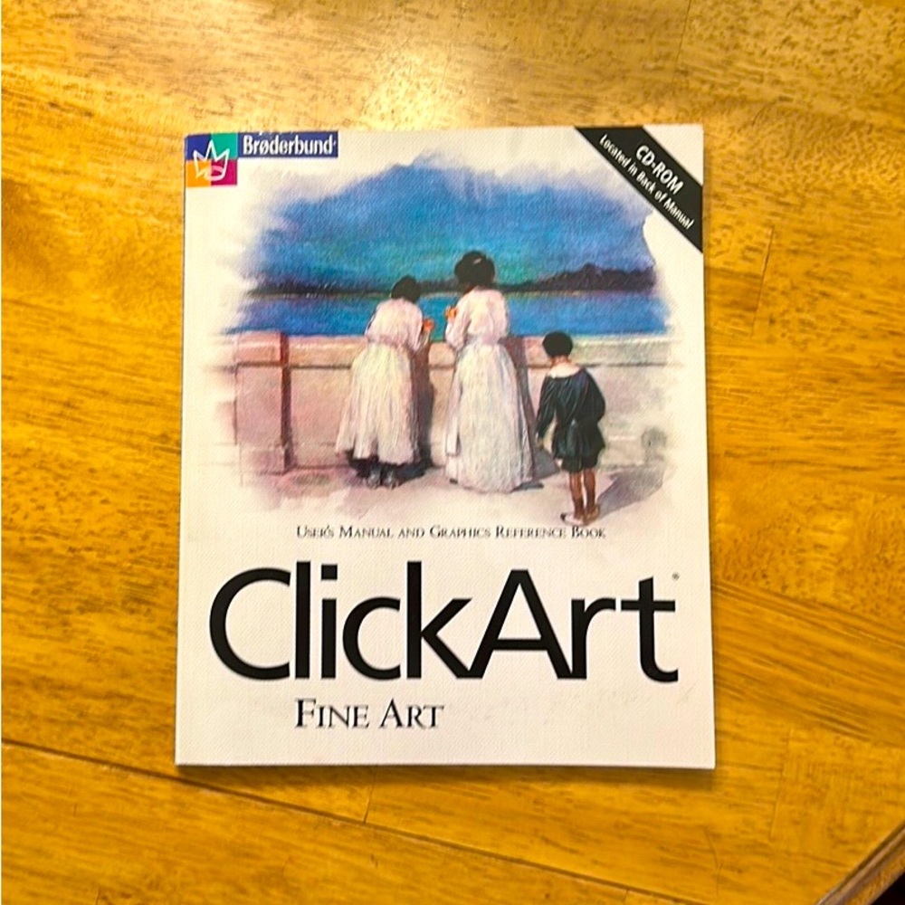 Brøderbund Clickart Fine art book with CD-ROM